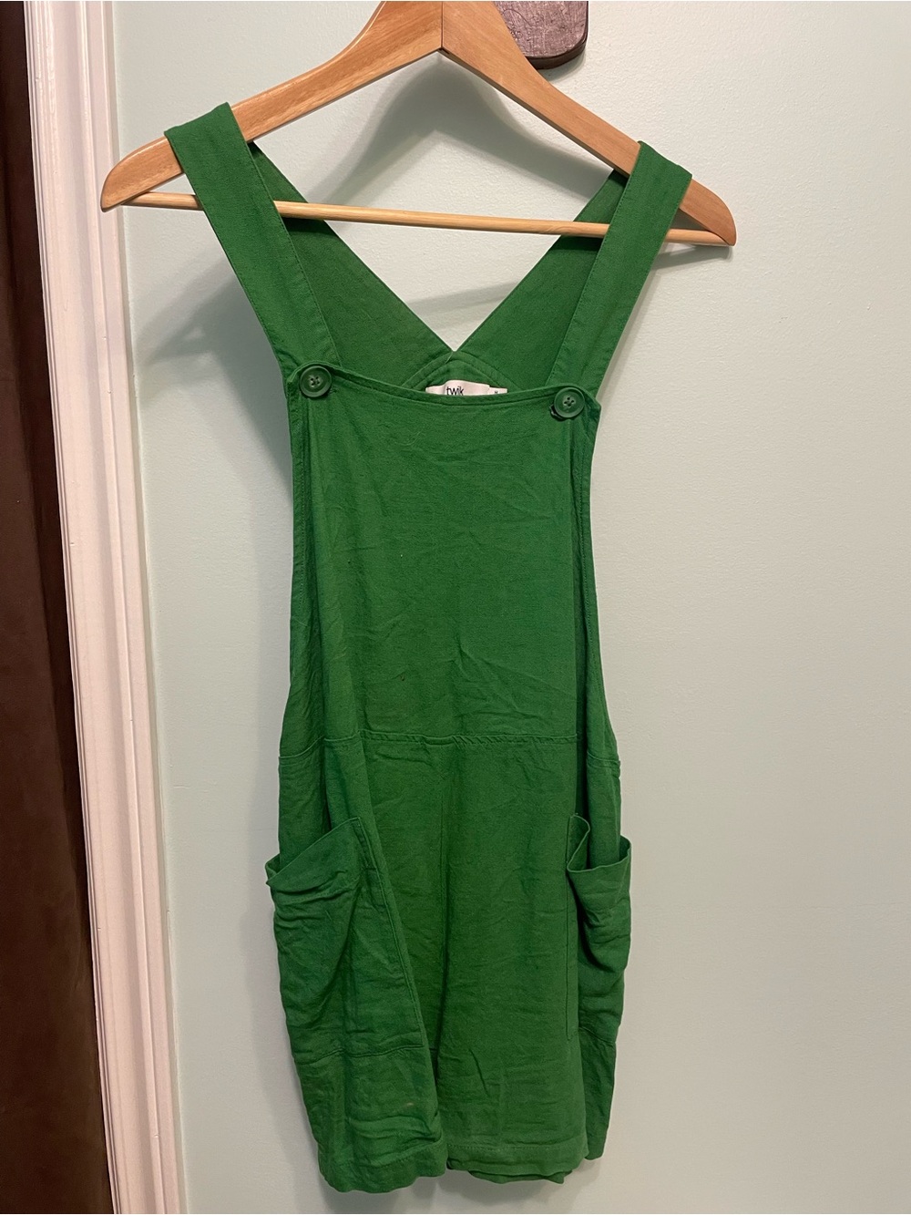 Simons Twik Green Crossback Pinafore